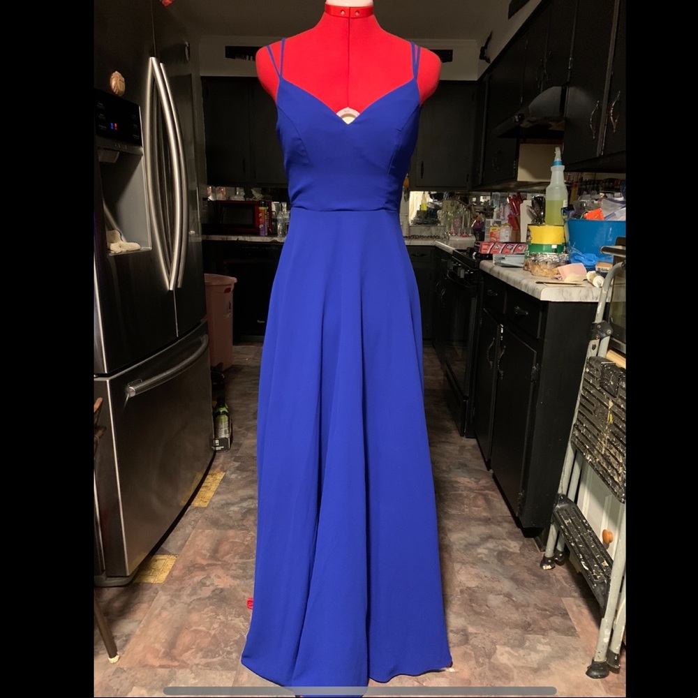 Royal blue prom dress